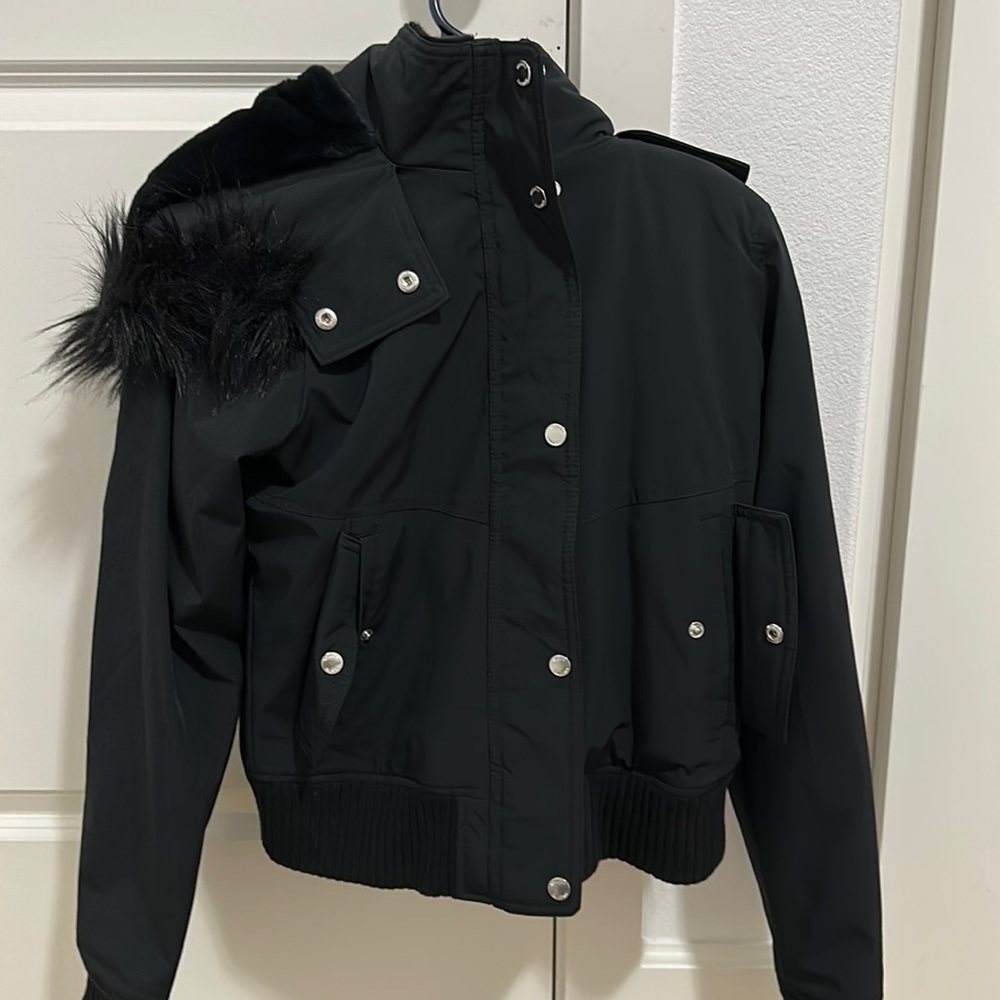 Hollister all weather faux fur lined jacket
